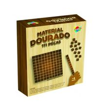 Material Dourado De Madeira 111 Pecas Ref.128 - Aquarela Brinquedos