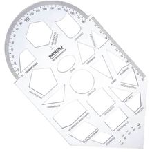 Regua Gabarito para Geometria - Waleu