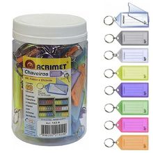Pote com 60 Chaveiros Plasticos com Etiqueta (Ref. 142.0) -  Acrimet