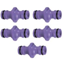 Kit 5 Un Conector Duplo Para Engate Rápido 1/2" - Palisad