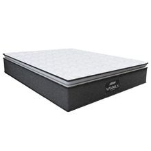 Colchão Casal Queen Molas Ensacadas Pillow Top Maximus 158x198x28cm Cinza/branco Gazin