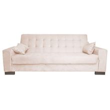 Sofá Cama 2L P/ Sala de Estar Lisboa Suede Bege