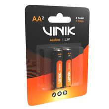 Pilha Alcalina AA 15V Kit 2 Unidades VINIK