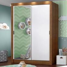 Guarda-roupa Infantil Enzo 2 Pts de Correr Madesa