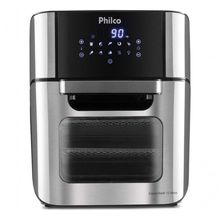 Fritadeira Air Fryer Oven Philco Sem Oleo PFR2250V 4 Em 1 12L 1800W Preto 110V