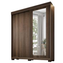 Guarda-roupa Mônaco - 2 Portas 3 Gavetas C/ Espelho -benetil Imbuia