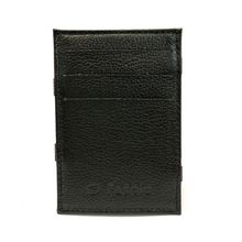 CARTEIRA MÁGICA PORTA CARTÃO COURO FASOLO U021 PRETA Cor:Preto;Tamanho:Único;Gênero:Homem