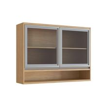 Armário Aéreo com 2 Portas Paris 3319 Freijo Off White