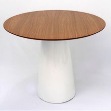 Mesa De Jantar Cone 120 Cm Freijó Branco