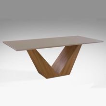 Mesa de Jantar Versus 180cm X 100cm Laca Avelã