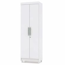 Armário Multiuso 2 Portas 5 Prateleiras Branco Flex