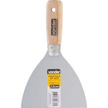 "Espátula betumadeira aço carbono 2.1/4"" 6cm cabo mad Vonder"