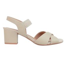 Sandália Usaflex Salto Bloco Médio Feminina