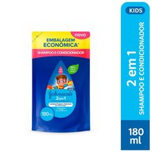Refil Shampoo e Condicionador Johnson's 2 em 1 180ml