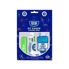 Kit Viagem Oral Nexter To Go Com Necessaire + Escova de Dental + Fio Dental + Pasta de Dente + Solução Bucal 60ml