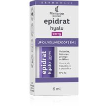 Lip Oil Volumizador 3 em 1 Epidrat Hyalu 3 em 1 Berry FPS 30 6ml