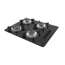 Cooktop Fogatti Safe Ferro Fundido 4 Bocas à Gás Preto Bivolt