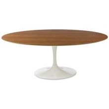 Mesa De Jantar Saarinen Oval 198x122 Cm Freijó Branco