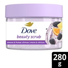 Sabonete Esfoliante Dove Beauty Scrub Amora e Frutas Cítricas 280g