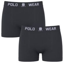 Kit 2 Cuecas Boxer Polo Wear Basic Infantil