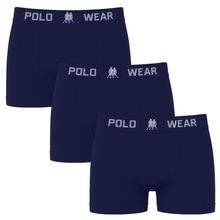 Kit 3 Cuecas Boxer Polo Wear Basic Infantil