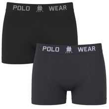 Kit 2 Cuecas Boxer Polo Wear Basic Infantil
