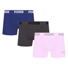 Kit 3 Cuecas Puma Boxer Sem Costura Masculina