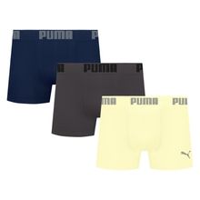 Kit 3 Cuecas Puma Boxer Sem Costura Masculina