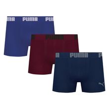 Kit 3 Cuecas Puma Boxer Sem Costura Masculina