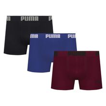 Kit 3 Cuecas Puma Boxer Sem Costura Masculina
