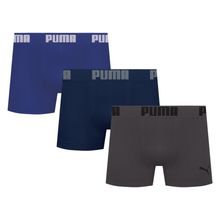Kit 3 Cuecas Puma Boxer Sem Costura Masculina