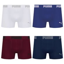 Kit 4 Cuecas Puma Boxer Sem Costura Masculina