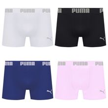 Kit 4 Cuecas Puma Boxer Sem Costura Masculina