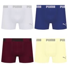 Kit 4 Cuecas Puma Boxer Sem Costura Masculina