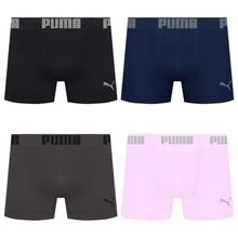 Kit 4 Cuecas Puma Boxer Sem Costura Masculina