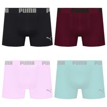 Kit 4 Cuecas Puma Boxer Sem Costura Masculina