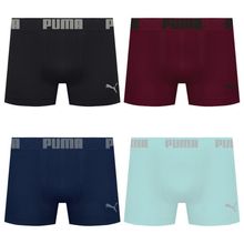 Kit 4 Cuecas Puma Boxer Sem Costura Masculina