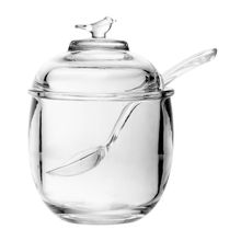 Açucareiro com Colher e Tampa Bird Wolff Cristal Ecológico - 150ml