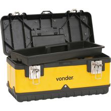 Caixa Metálica Ferramentas Baú 380x160x180mm Bandej Vonder