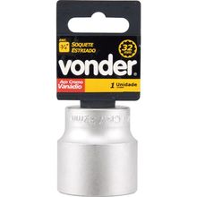 "Soquete estriado enc 3/4"" 19mm curto vanád. Vonder"