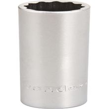 "Soquete estriado enc 1/2"" 16mm longo vanád. Vonder"