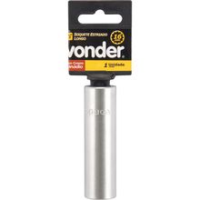"Soquete estriado enc 1/2"" 14mm longo vanád. Vonder"
