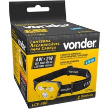 Lanterna Recarregável Para Cabeça LCV400 Vonder