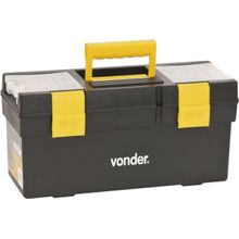 Caixa Plástica Ferramentas Baú 400x155x160mm Bandej Vonder