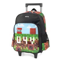 Mochila Rodas Escolar Pixel Up4You Luxcel IC37762UP Preto
