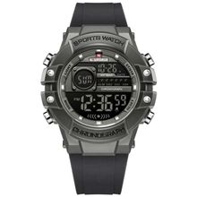 Relógio Multifuncional Masculino Digital Design Esportivo A Prova D´agua 3atm Cinza Grafite