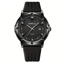 Relógio Analógico De Quartzo Com Pulseira Em Silicone Design Esportivo Branco