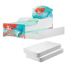 Bicama Infantil Uly Sereia Menina Com Colchões