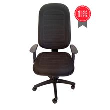 Cadeira Tescaro Presidente Reforçada Gomada Braços Regulavel