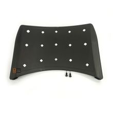 Encosto em Plastico Preto Ergoplax Iso Polipropileno Fixo